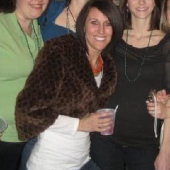 Crop brown fur jacket - Picture 4 of 4